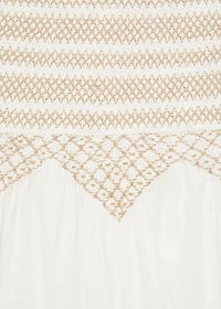 Embroidered midi dress