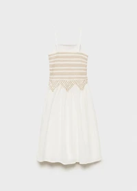 Embroidered midi dress