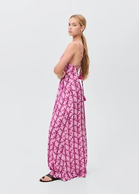Long dress with open back