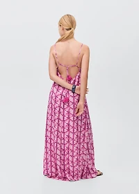 Long dress with open back