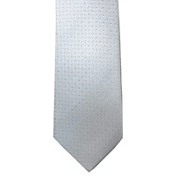Textured Neat Tie - Silver