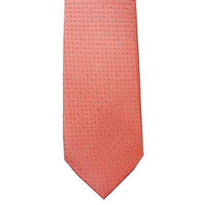 Textured Neat Tie - Coral