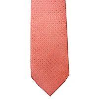 Textured Neat Tie - Coral