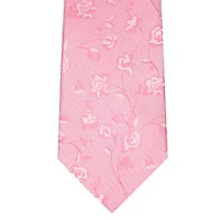 Tonal Floral Tie - Pink