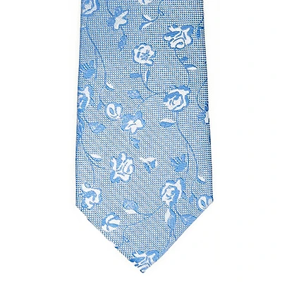 Tonal Floral Tie - Blue