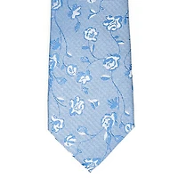 Tonal Floral Tie - Blue