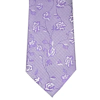 Tonal Floral Tie - Purple
