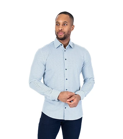Performance Stretch Fancy Neat Dress Shirt
