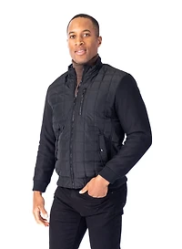 "Doc" Nylon / Knit Bomber - Black