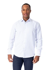 Modern Dot Print "Biscuit" Sport Shirt - Sky