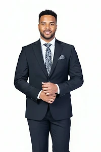 X-Slim MK Solid Suit (Big & Tall) - Black