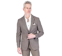 Mini Check Half-Lined Blazer - Beige