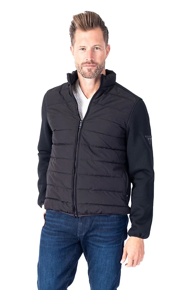 "Onixion" Light Weight Quilt Jacket - Black
