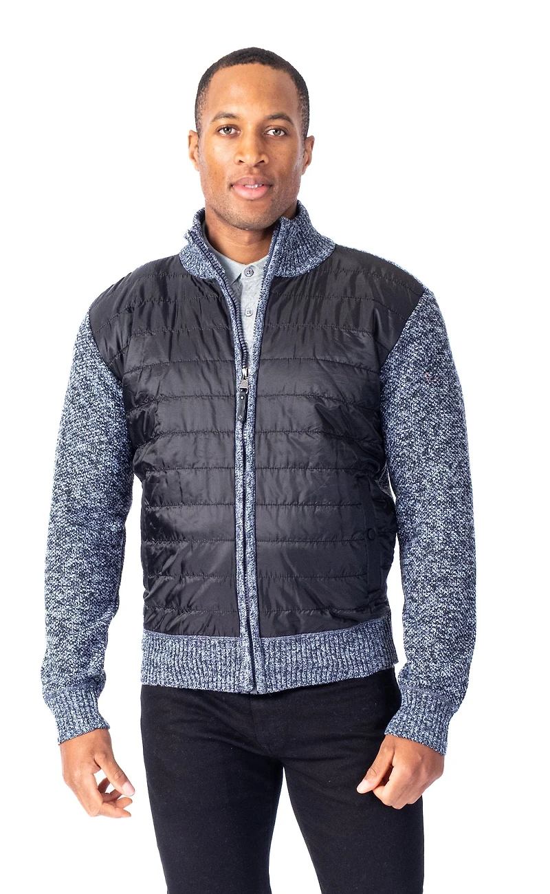 "Matvi" Hybrid Quit Jacket - Charcoal