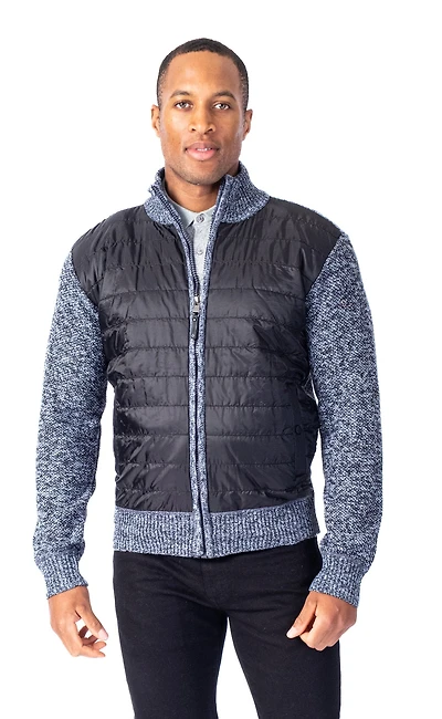 "Matvi" Hybrid Quit Jacket - Charcoal