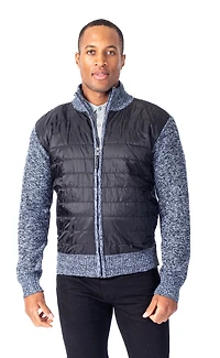 "Matvi" Hybrid Quit Jacket - Charcoal