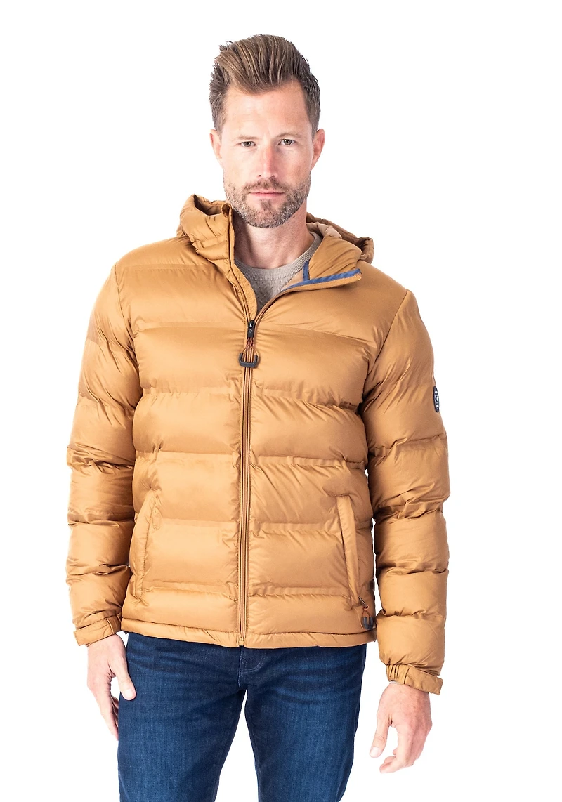 Ultra-Lite Hooded Bomber - Light Brown