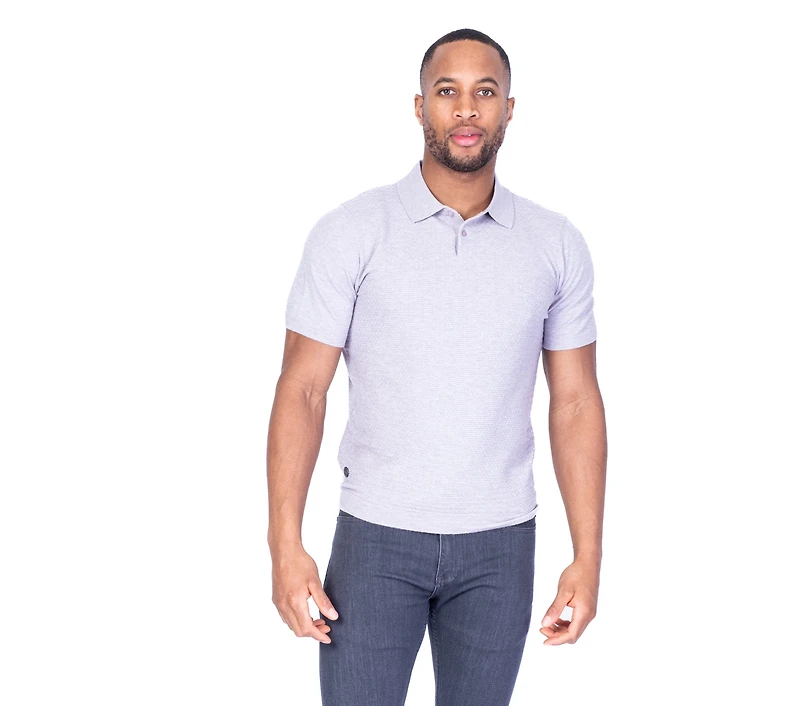 Textured Polo - Lavender