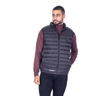 Quilted Nylon Vest - Black