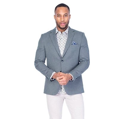 Textured Neat Sports Jacket - Green / Black