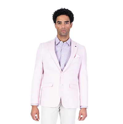 Cotton/Linen Blazer - Light Pink