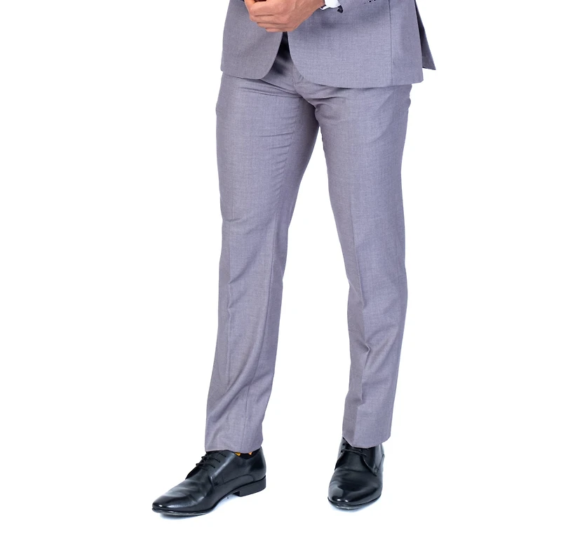 Solid Dress Pant Separate - Silver