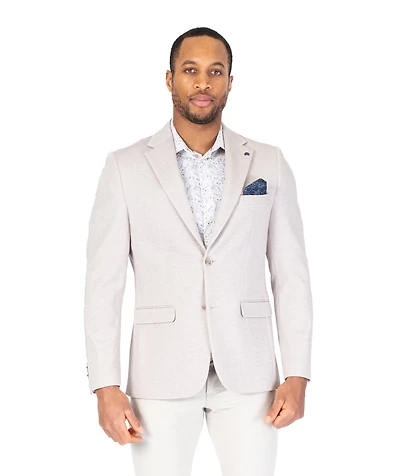 Poly/Stretch Textured Blazer