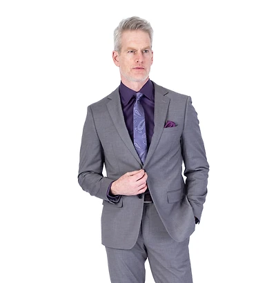 X-Fit Solid Stretch Suit - Grey