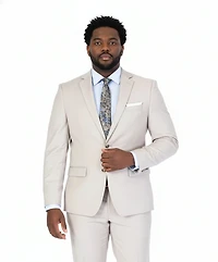 X-Fit Solid Stretch Suit (Big & Tall) - Tan