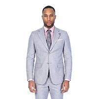 Modern Slim Fit End on Suit - Light Grey