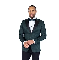 Tonal Paisley Tux w/ Solid Pant