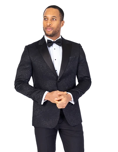 Tonal Paisley Tux w/ Solid Pant