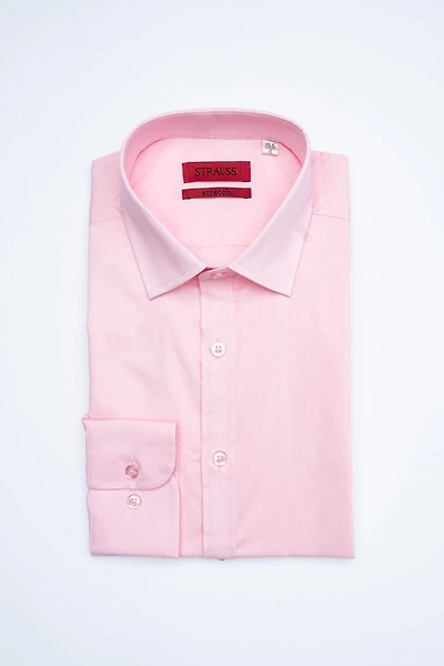 Extreme Slim Fit Solid Stretch Dress Shirt - Pink