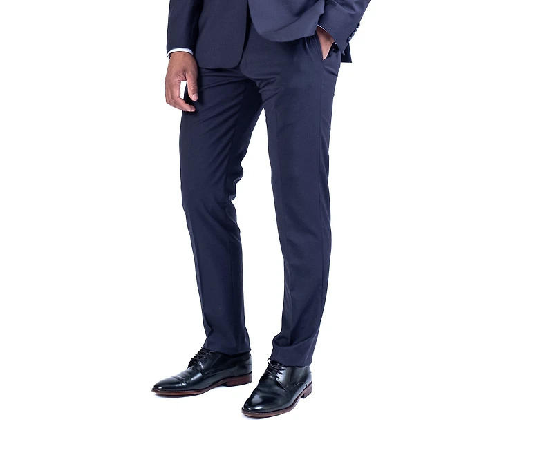 Wool/Stretch Dress Pant Separate - Navy