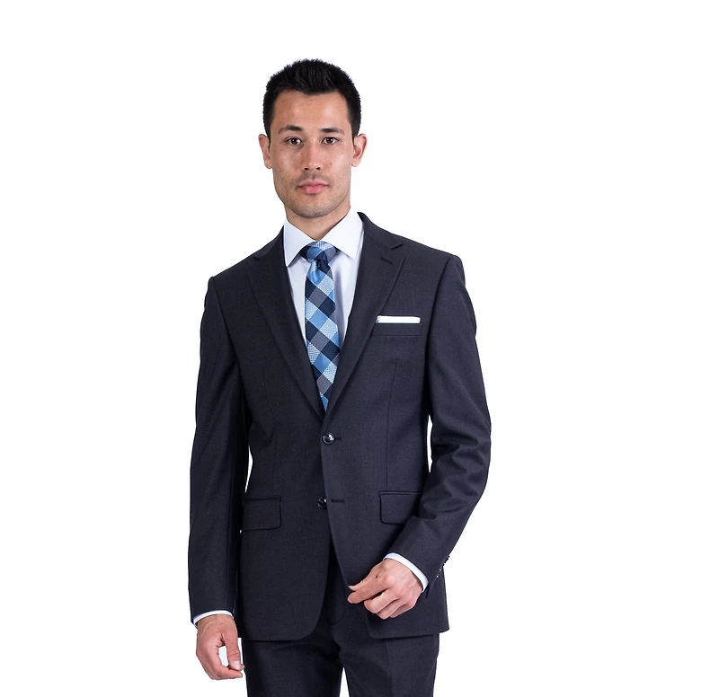 Wool/Stretch Sport Jacket Separate - Charcoal