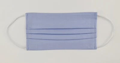 Solid Face Mask - Light Blue