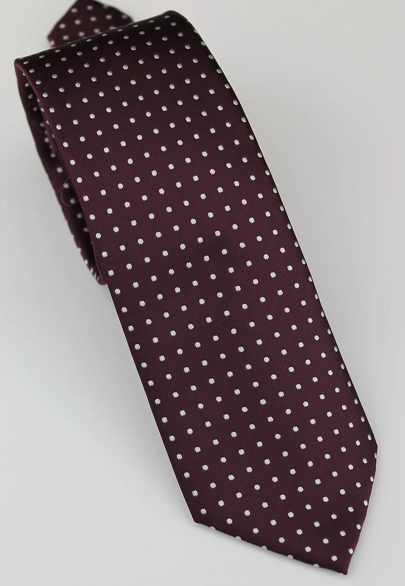 Poly/Silk Polka Dot Tie