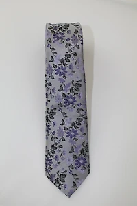 Boys Floral Tie - Purple