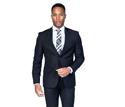 X-Fit Solid Stretch Suit - Black