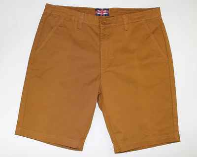 Cotton Stretch Shorts - Camel