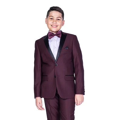 Boys Diamond Textured Tuxedo