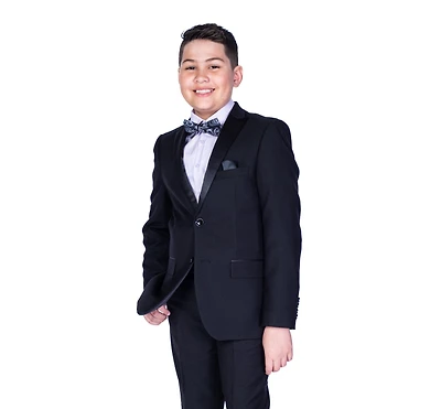 Boys Diamond Textured Tuxedo