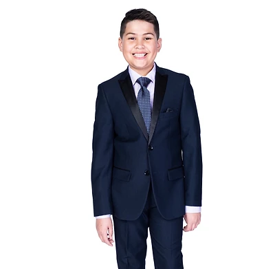 Boys Diamond Textured Tuxedo