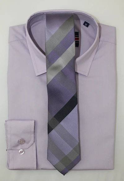 Kids Solid Dress Shirt