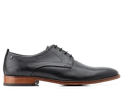 Script Lace Up Shoe - Black