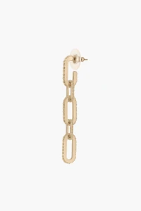 Rhinestone Chain Link Earrings