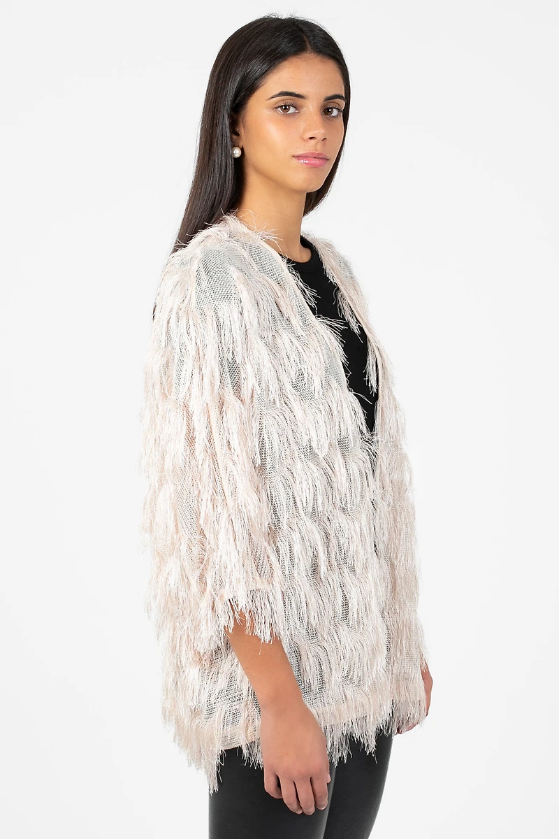 Quinn Shaggy Open Jacket