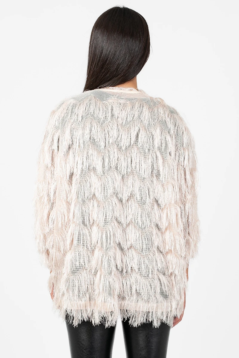 Quinn Shaggy Open Jacket