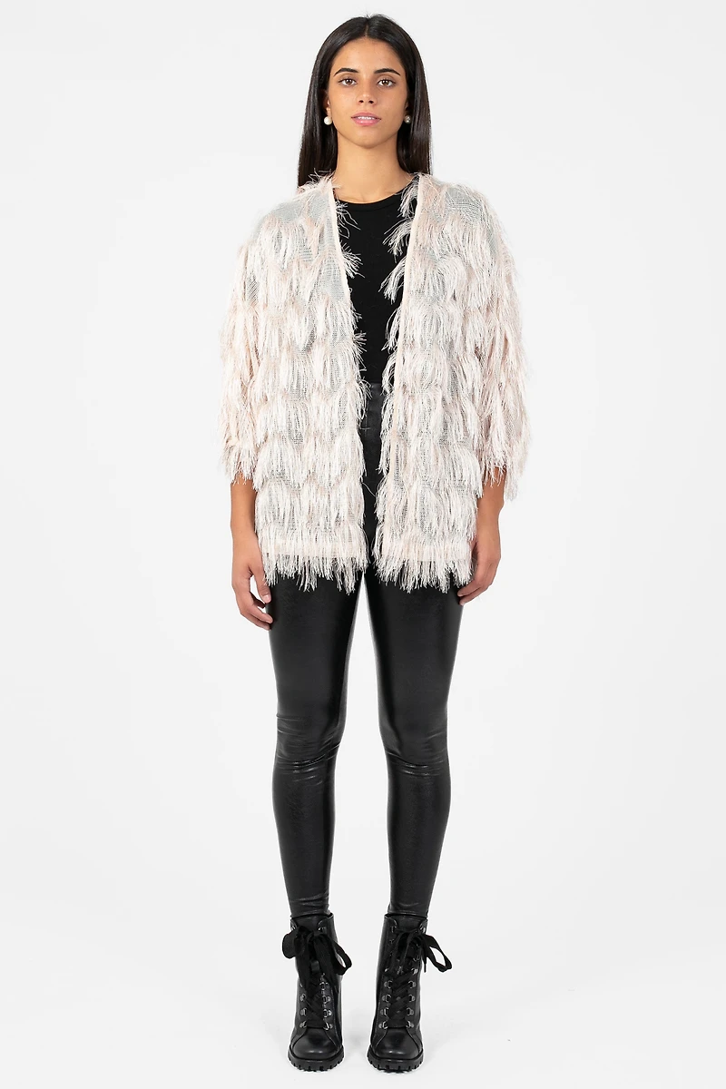 Quinn Shaggy Open Jacket