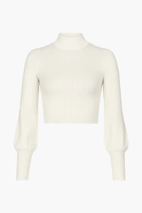 Tayla Cut Out Back Ribbed Knit Top